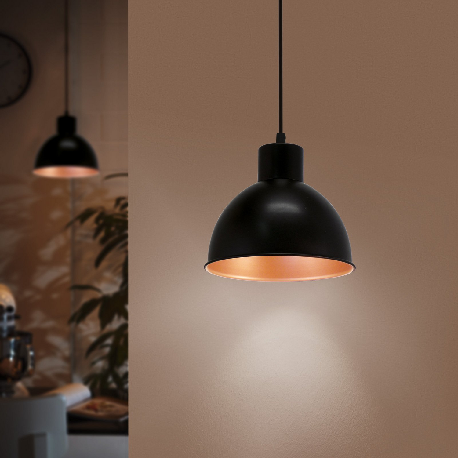 B-Ware Eglo Hängeleuchte Andrin Deckenlampe Pendelleuchte Hängelampe Lampe E27 Schwarz - 9002759492380