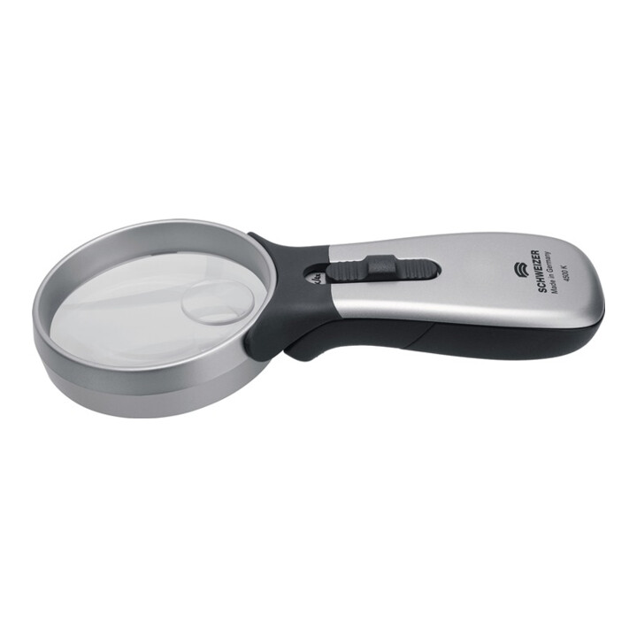 Schweizer Handleuchtlupe Lupe Vergrößerung 15x Led Linsen 16,3mm Neutralweiß B-Ware - 4015478104712