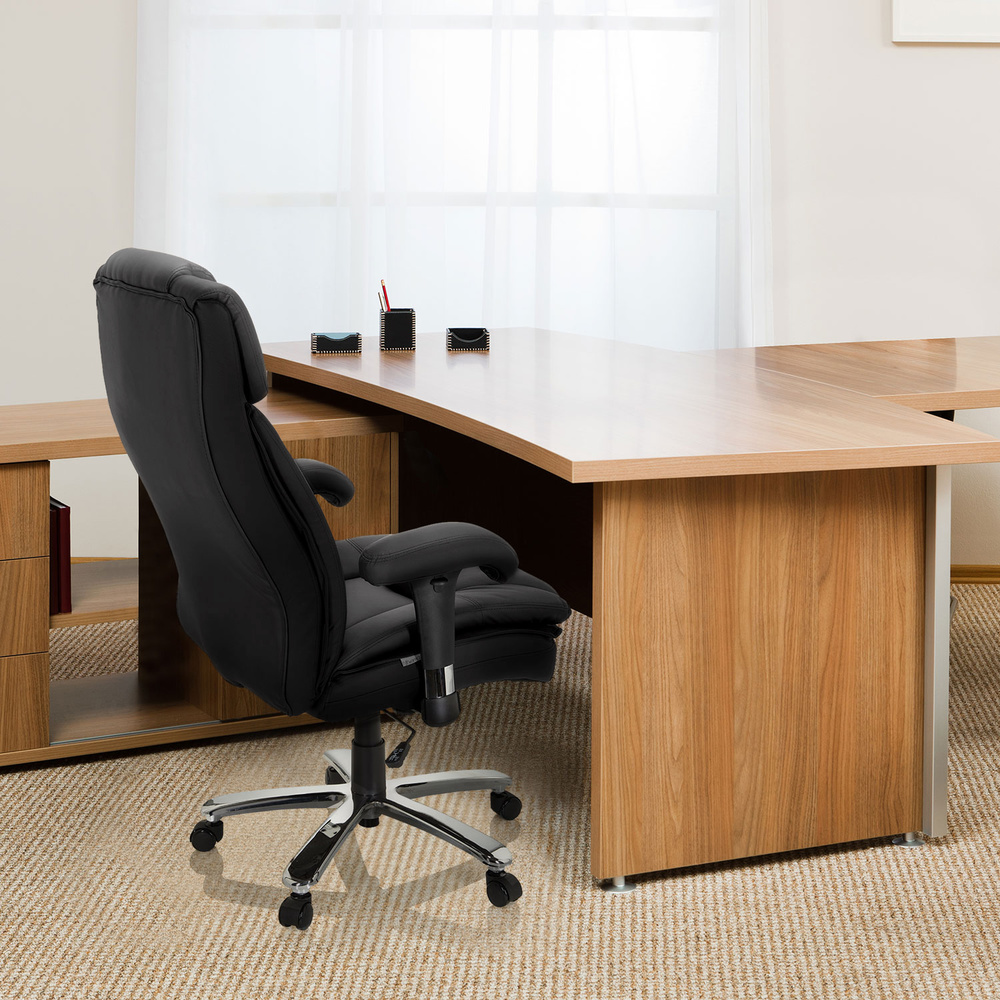 Hjh Office Schwerlaststuhl Bürostuhl Builder Xxl Kunstleder Schwarz 180kg B-Ware - 4064323017417