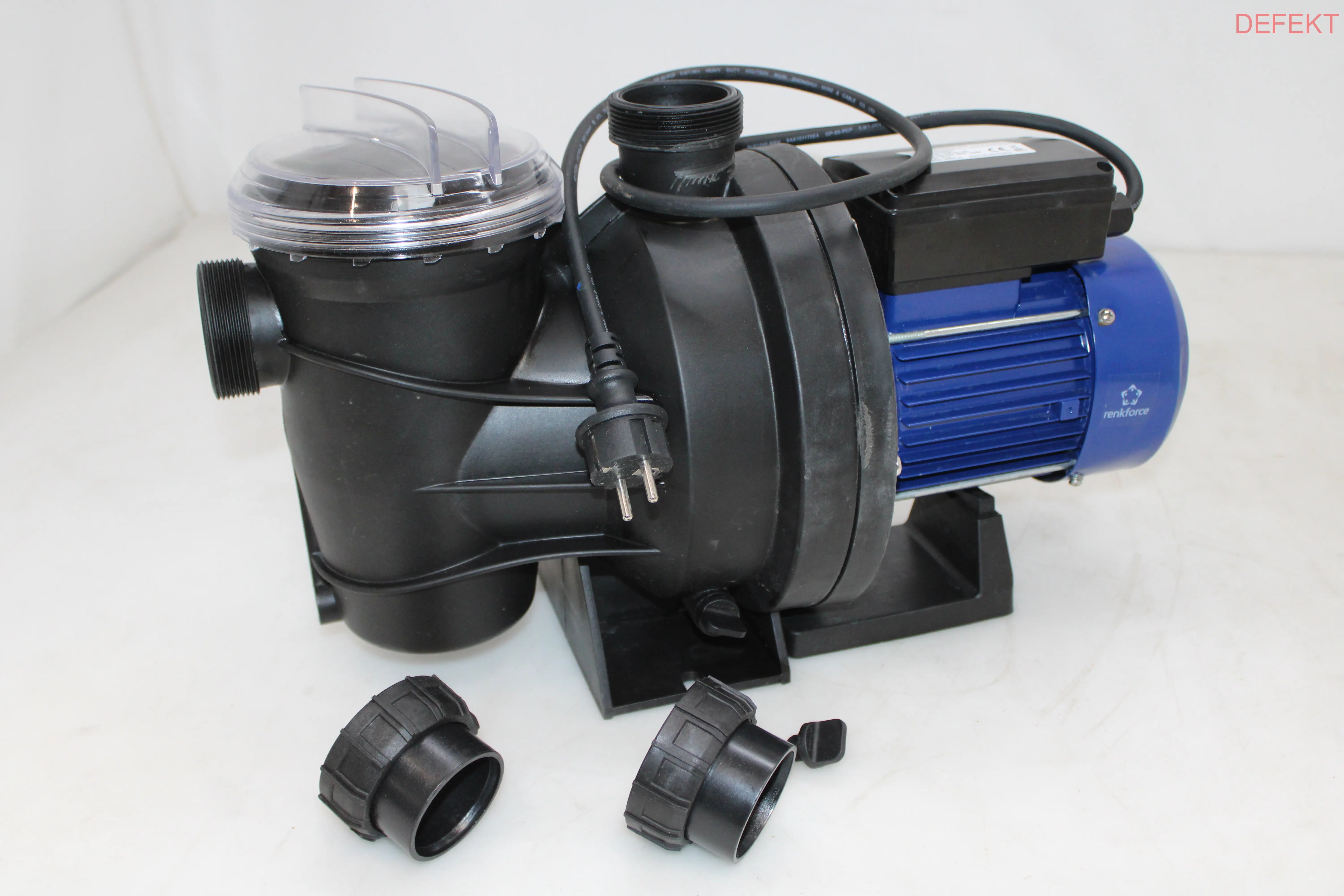 D-Ware Renkforce 2302380 Poolpumpe Schwimmbadfilterpumpe Filterpumpe 23000l Defektware - 4064161151366
