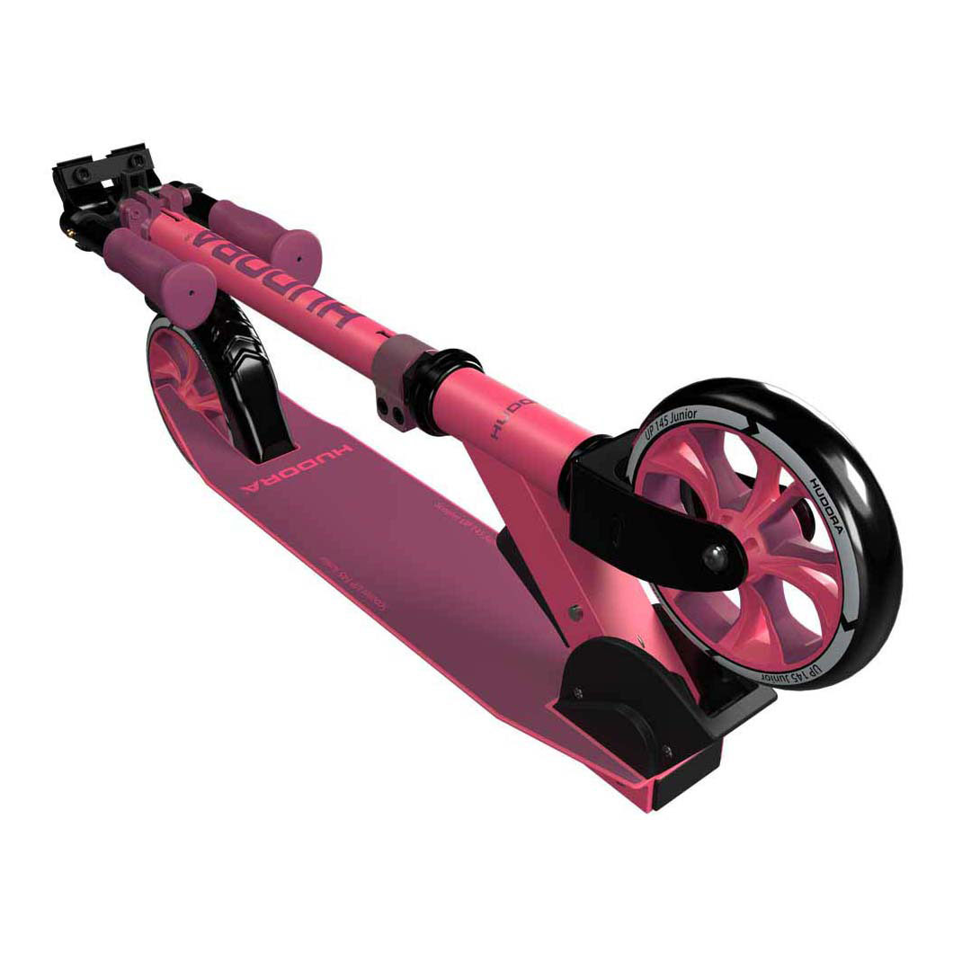 B-Ware Hudora Scooter Roller Up 145 Junior Pixie Berry Kinderfahrzeug Outdoor Mobilität