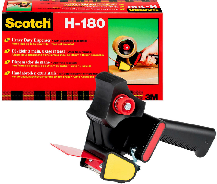 Scotch H180 Klebeband Abroller Handabroller Packbandabroller Kunststoff 8 Stück B-Ware - 8021684155444