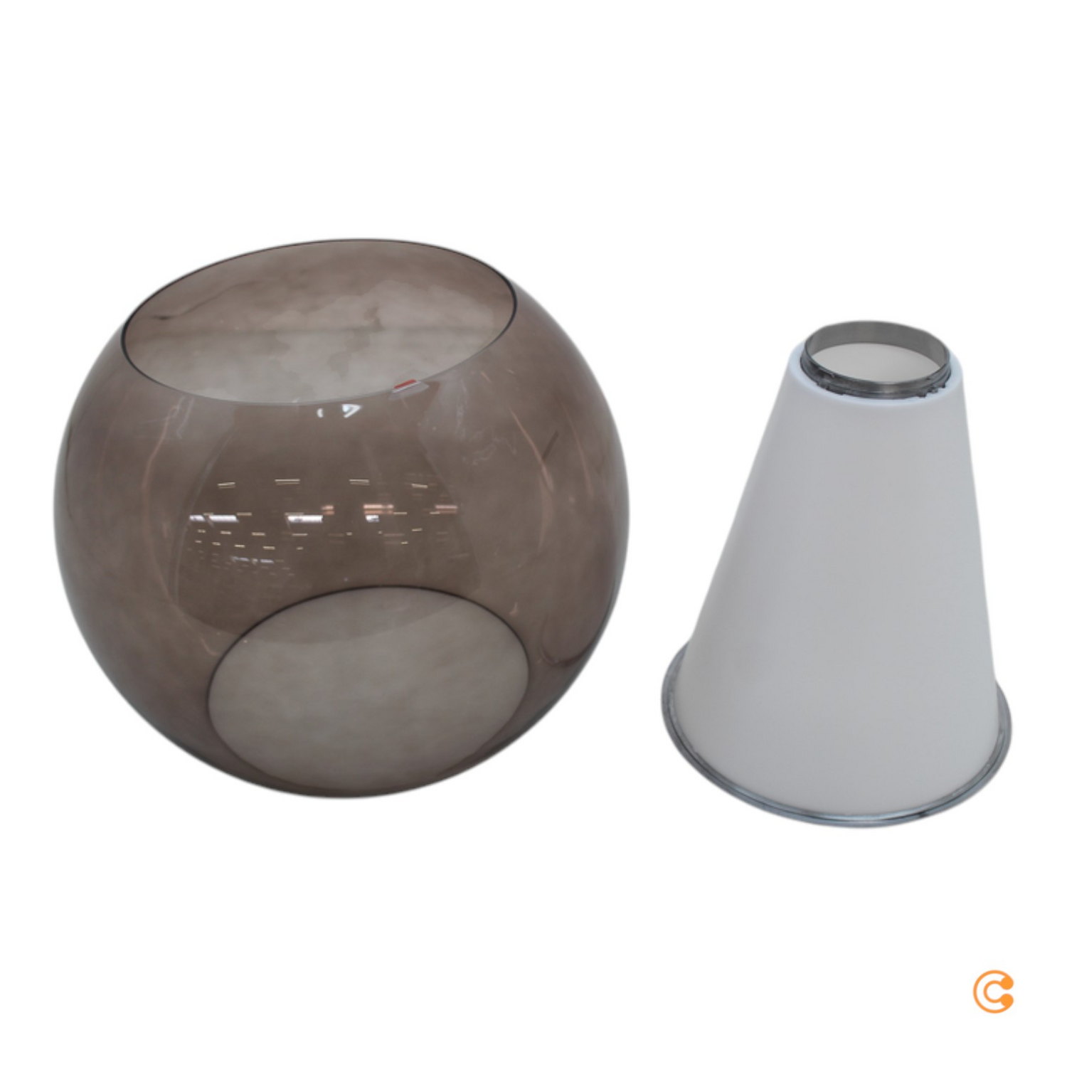 Se Draft Deckenleuchte Pendelleuchte Glas Braun Reflektor Lampe Siehe Text/Foto B-Ware - 4260548465402