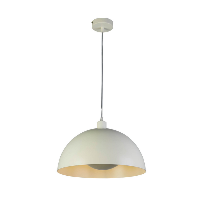 Searchlight Hängeleuchte Pendelleuchte Mars Creme Stahl 40 Cm Deckenleuchte B-Ware - 5053423274324