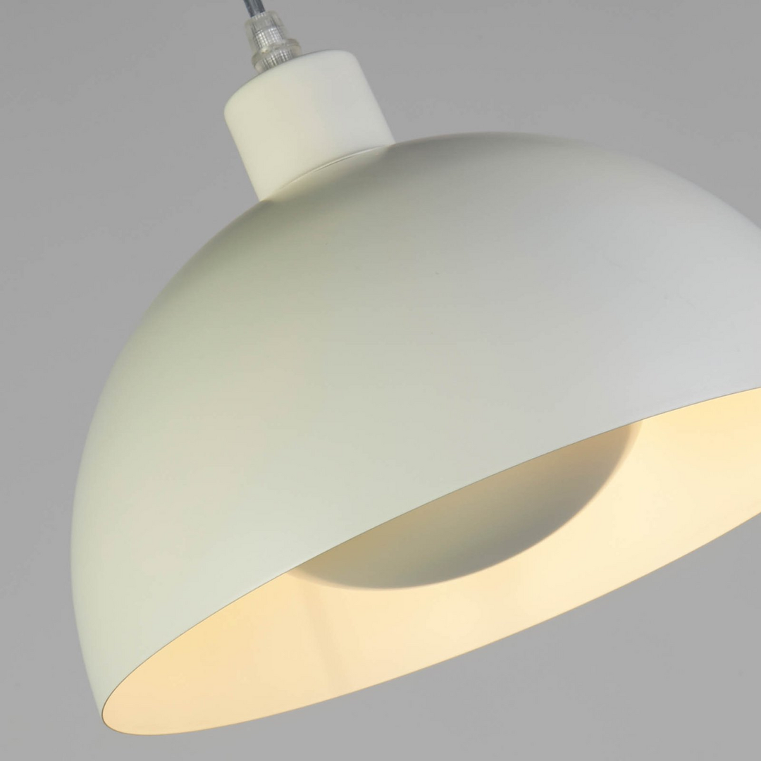 Searchlight Hängeleuchte Pendelleuchte Mars Creme Stahl 40 Cm Deckenleuchte B-Ware - 5053423274324