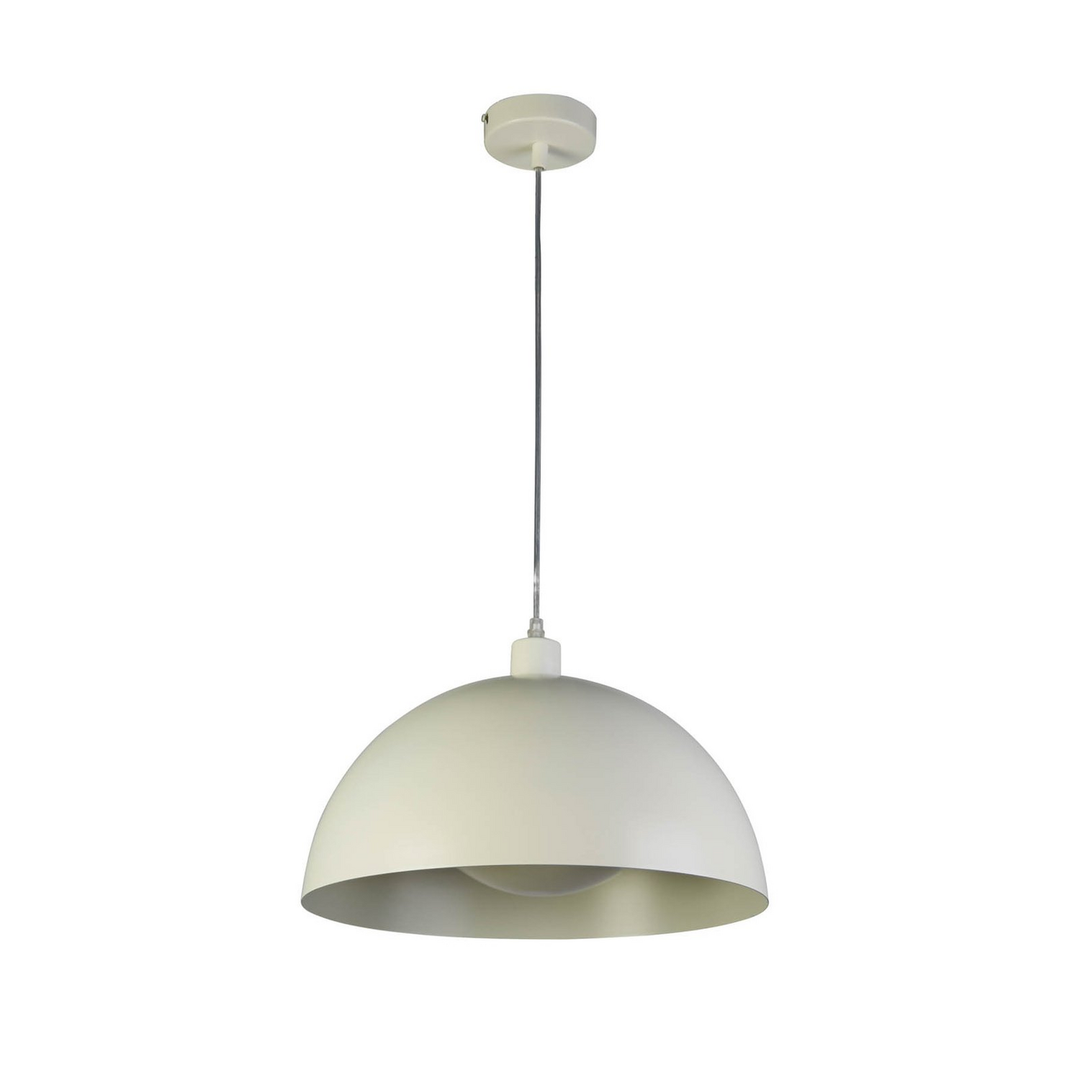 Searchlight Hängeleuchte Pendelleuchte Mars Creme Stahl 40 Cm Deckenleuchte B-Ware - 5053423274324