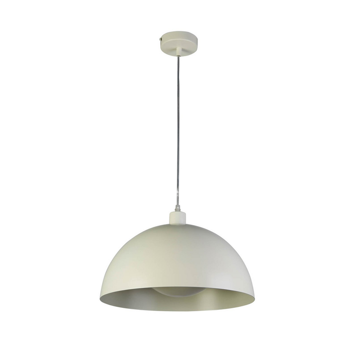 Searchlight Hängeleuchte Pendelleuchte Mars Creme Stahl 40 Cm Deckenleuchte B-Ware - 5053423274324