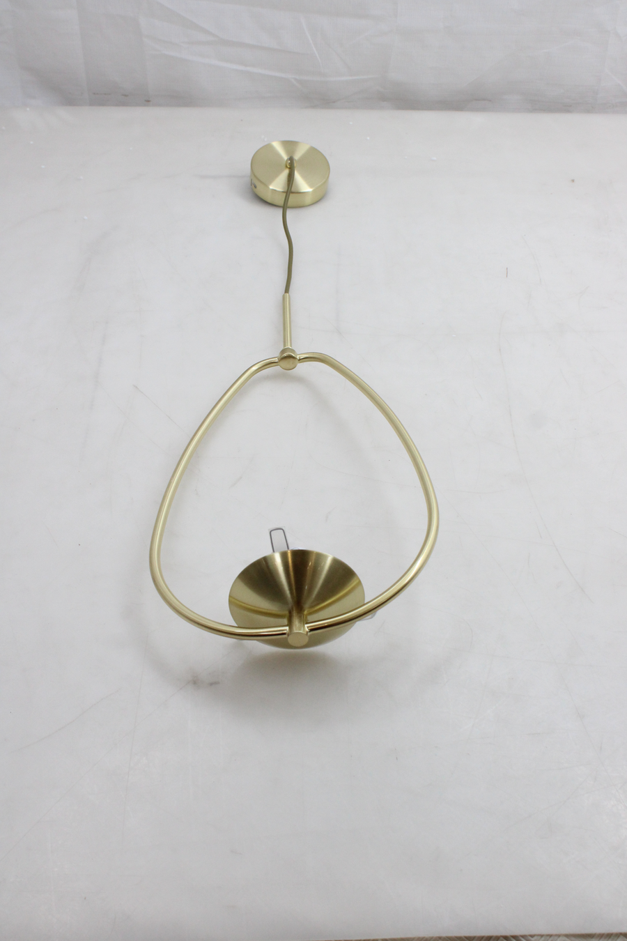 Searchlight Hängeleuchte Pendelleuchte Avalon Glasschirm Gold 76cm Siehe Text B-Ware - 5053423125169