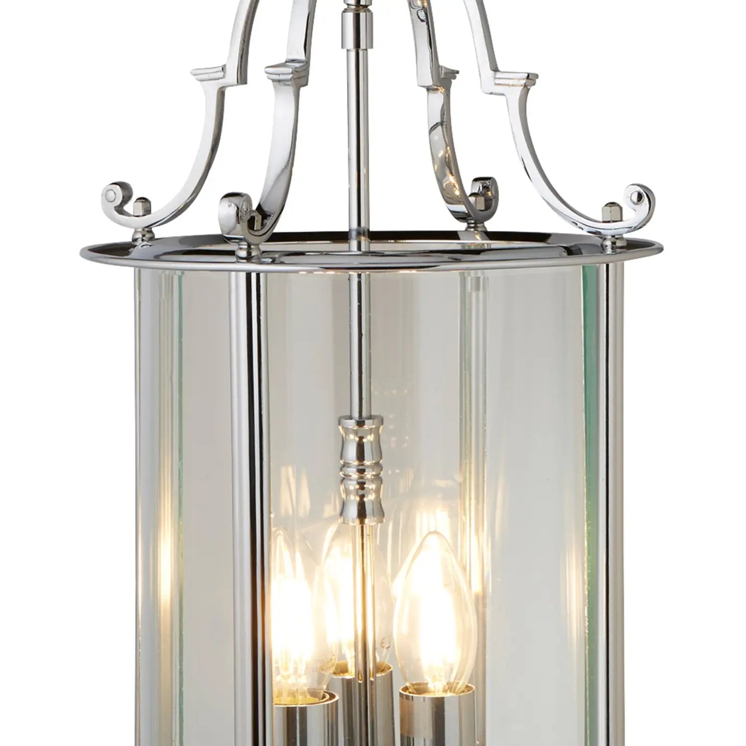 B-Ware Searchlight Hängeleuchte Pendelleuchte Lampe Glas Laterne Chrom Siehe Text - 5013874319951