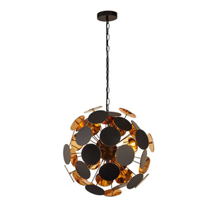 B-Ware Searchlight Hängeleuchte Pendelleuchte Discus Led Schwarz Gold 4 Flg Siehe Text