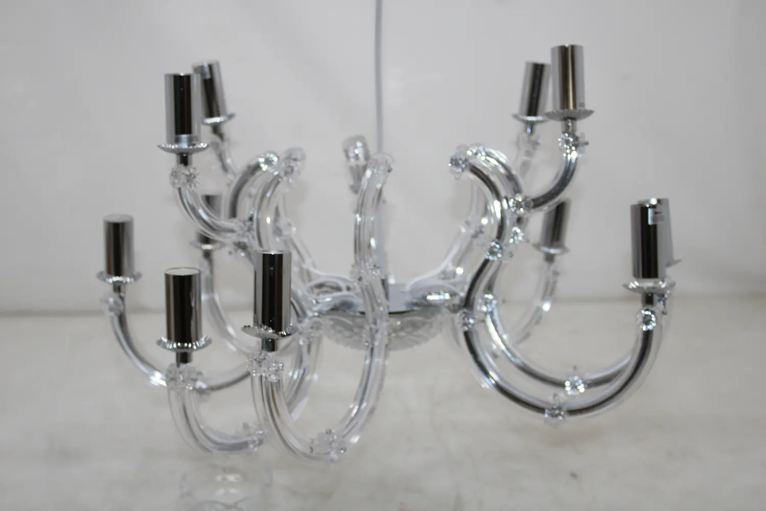 B-Ware Searchlight Kronleuchter Leuchte Marie Therese Deckenlampe Chrom Siehe Text/Foto - 5013874310835