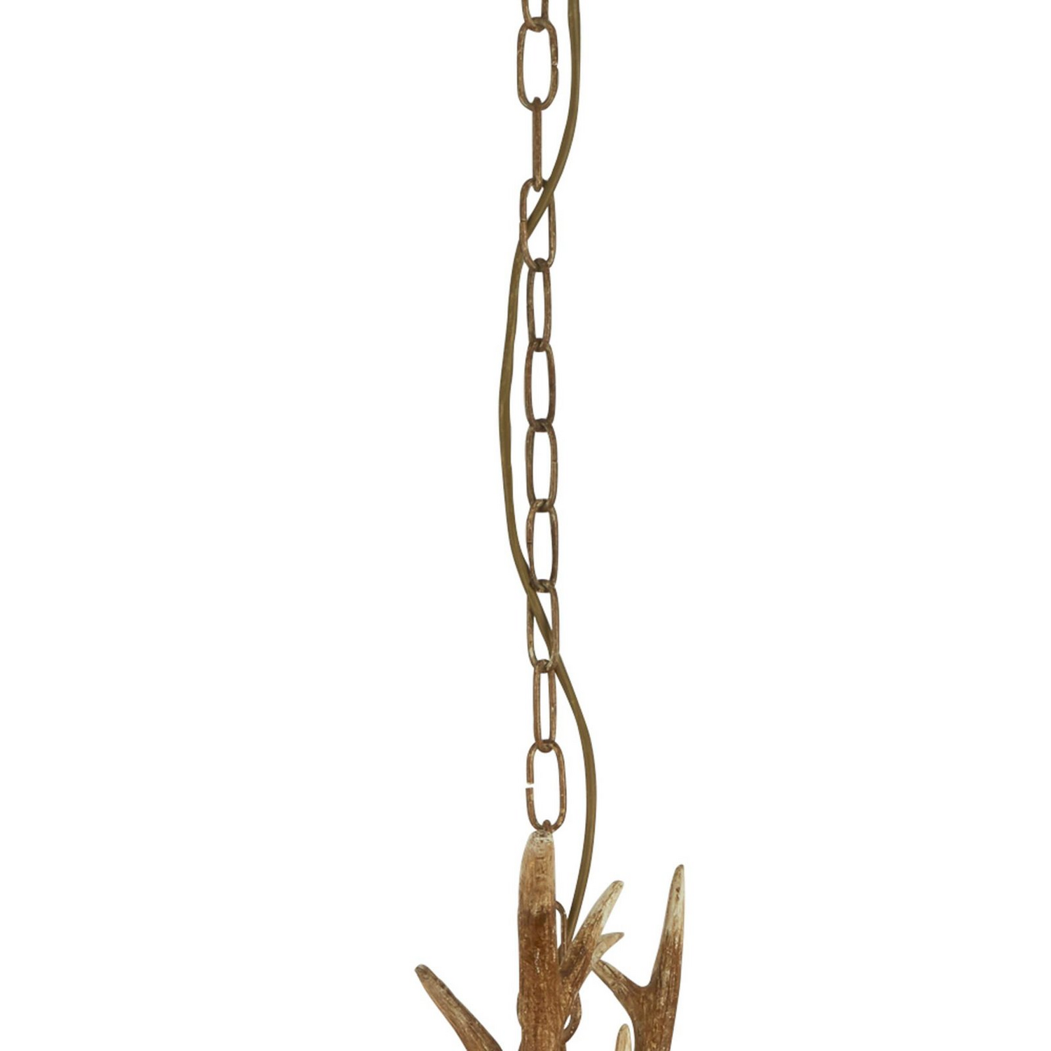 B-Ware Searchlight Kronleuchter Leuchte Stag Geweihform Braun Zwölfflammig E14 Lampe - 5053423134444