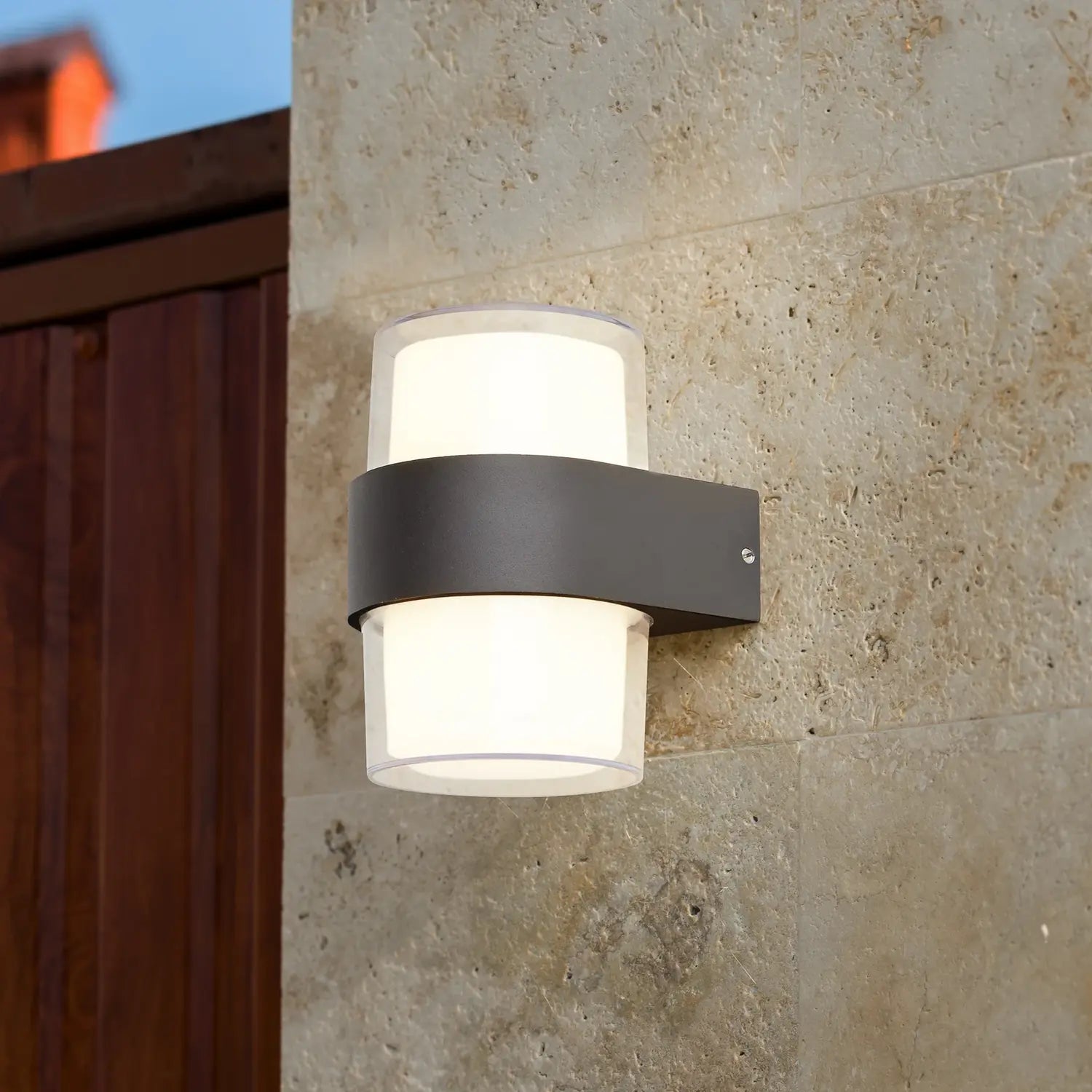 B-Ware Searchlight Wandleuchte Außenlampe Led Außenwandleuchte Schwarz Leuchte Lampe - 5053423164717