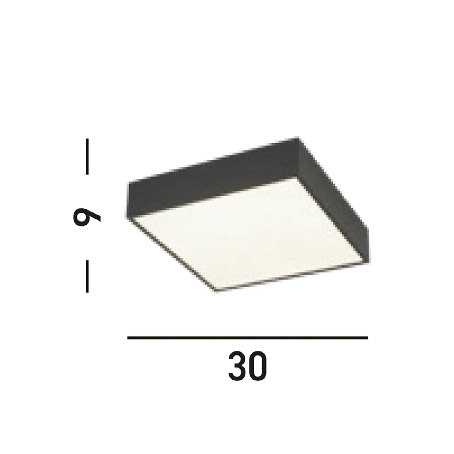B-Ware Searchlight Deckenleuchte Badlampe Led Lampe Zeus Schwarz Aluminium Kunststoff - 5053423188607