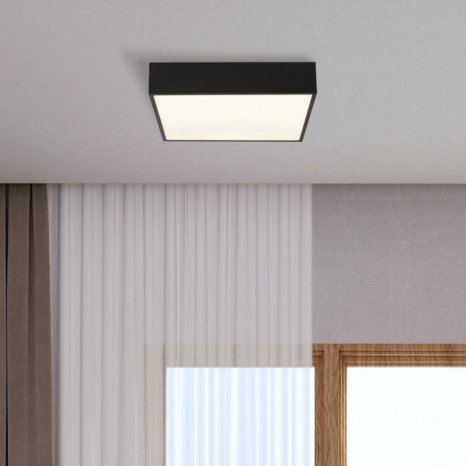 B-Ware Searchlight Deckenleuchte Badlampe Led Lampe Zeus Schwarz Aluminium Kunststoff - 5053423188607