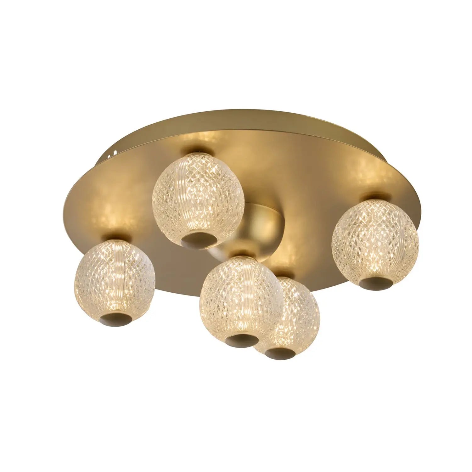 B-Ware Searchlight Deckenleuchte Lampe Led Leuchte Asteroid Gold Acryl Stahl Dimmbar - 5053423273402