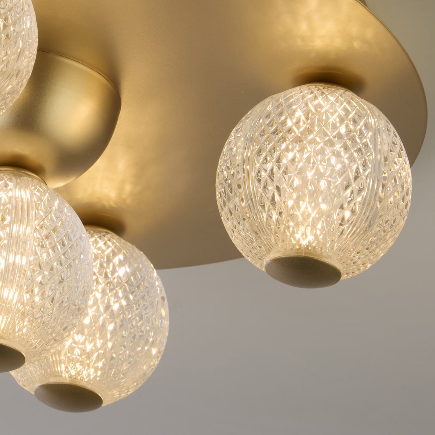 B-Ware Searchlight Deckenleuchte Lampe Led Leuchte Asteroid Gold Acryl Stahl Dimmbar - 5053423273402