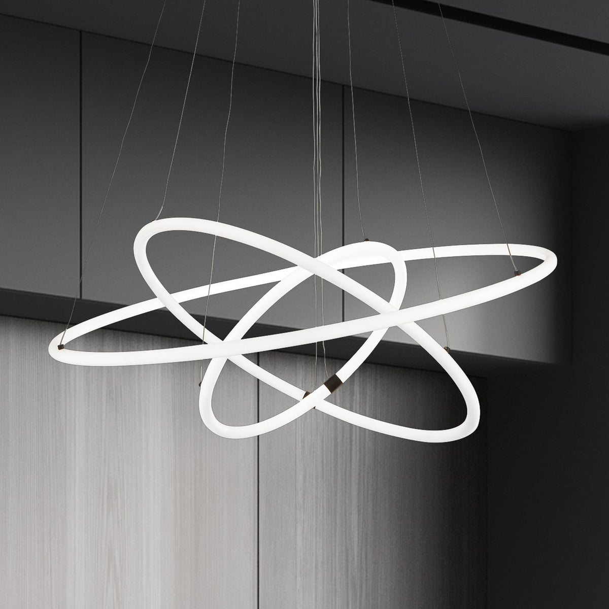 searchlight Hängeleuchte Pendelleuchte LED Acryl dimmbar weiß Revolve 3 flammig - 5053423189451