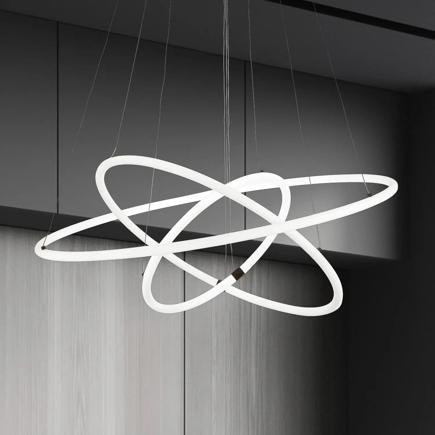 B-Ware Searchlight Hängeleuchte Pendelleuchte Led Acryl Dimmbar Weiß Revolve 3 Flammig - 5053423189451