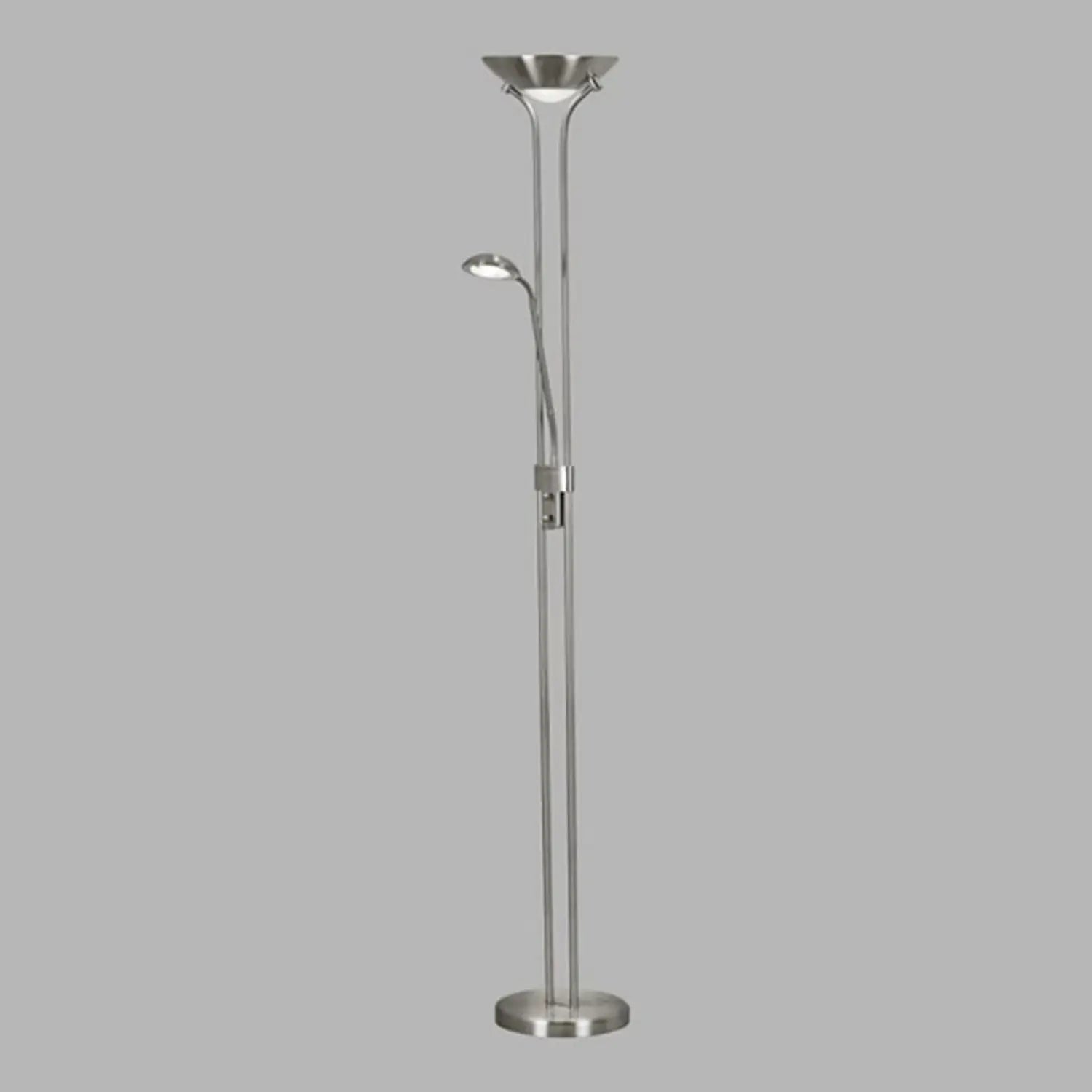 B-Ware Searchlight Stehleuchte Led Mother And Child Leselampe Dimmbar Silber Schalter - 5053423088952