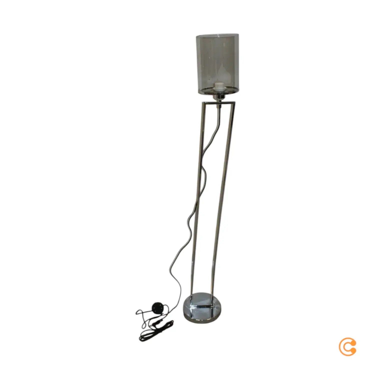 C-Ware Searchlight Stehleuchte Standlampe Catalina Glas E27 Chrom 144cm Siehe Text/Foto - 5053423097886