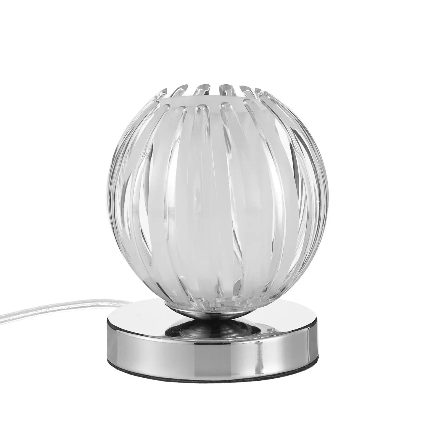 B-Ware Searchlight Tischlampe Tischleuchte Claw Touchfunktion Transparent Chrom Dimmbar - 5053423025049