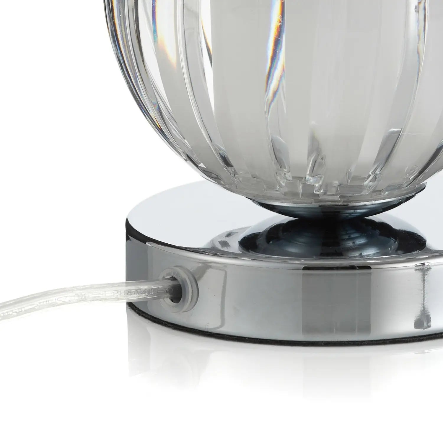 B-Ware Searchlight Tischlampe Tischleuchte Claw Touchfunktion Transparent Chrom Dimmbar - 5053423025049
