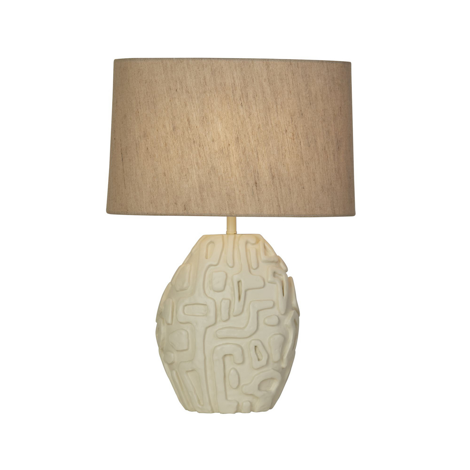 Searchlight Tischleuchte Lampe Adelaide Creme Textil Kunstharz Siehe Text/Foto C-Ware - 5053423274041