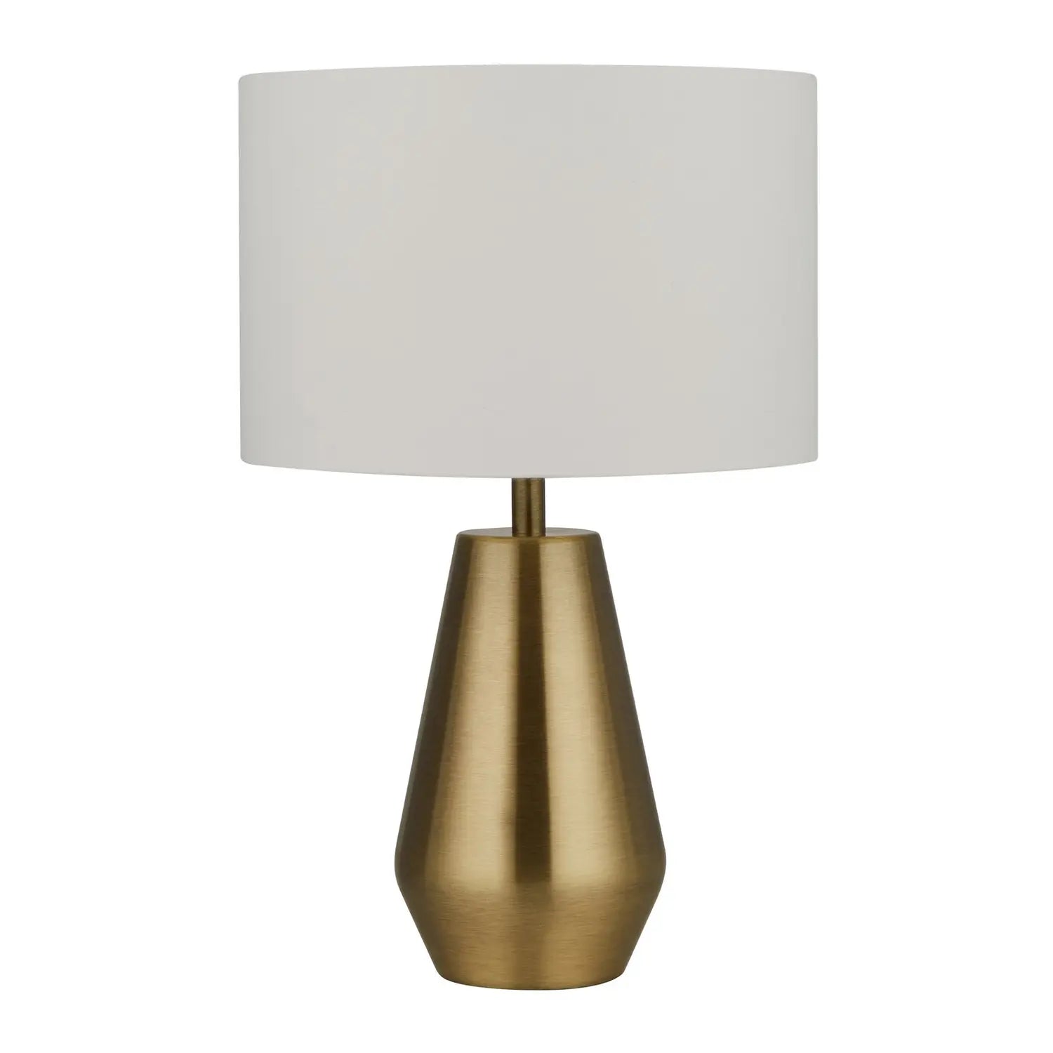 B-Ware Searchlight Tischleuchte Tischlampe Laynie Textil Stahl Creme Schalter 24cm E14 - 5053423176192