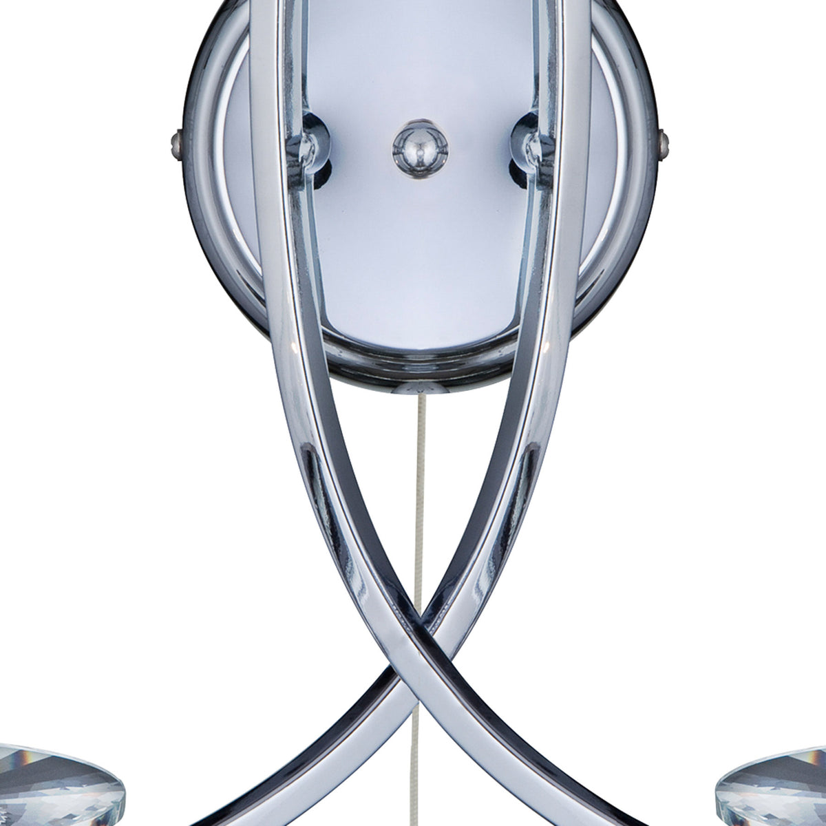 Searchlight Wandleuchte Wandlampe Ascona 2-flammig Chrom Glas Schalter E14 LED - 5053423020563