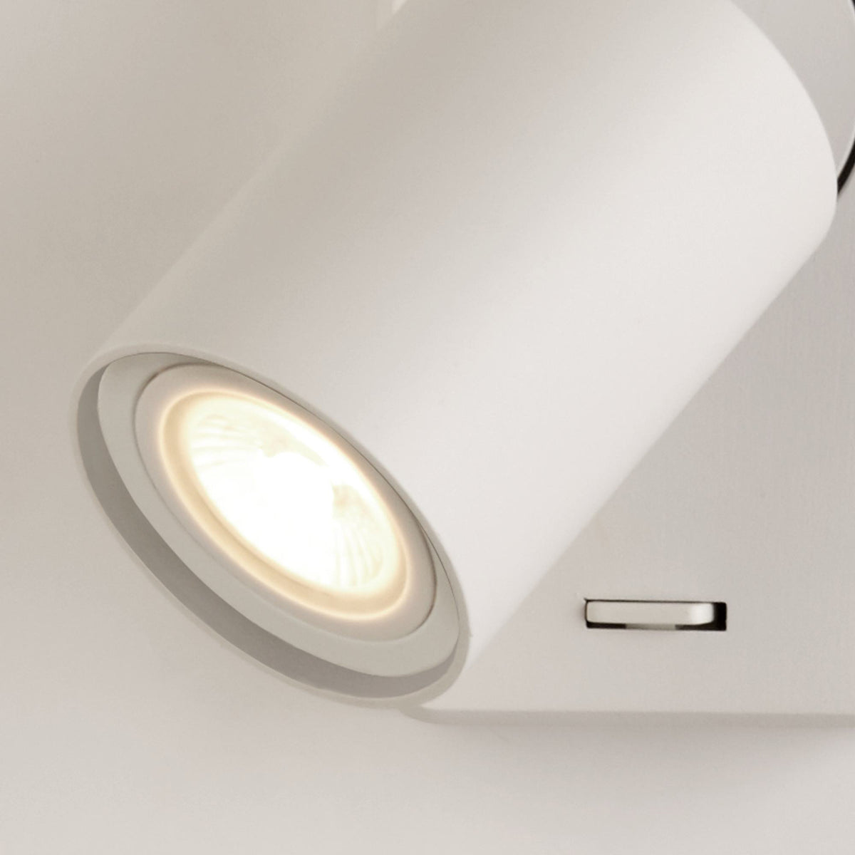 Searchlight Wandleuchte Switched Lampe Schalter Wandlampe weiß Aluminium GU10 - 5053423239088