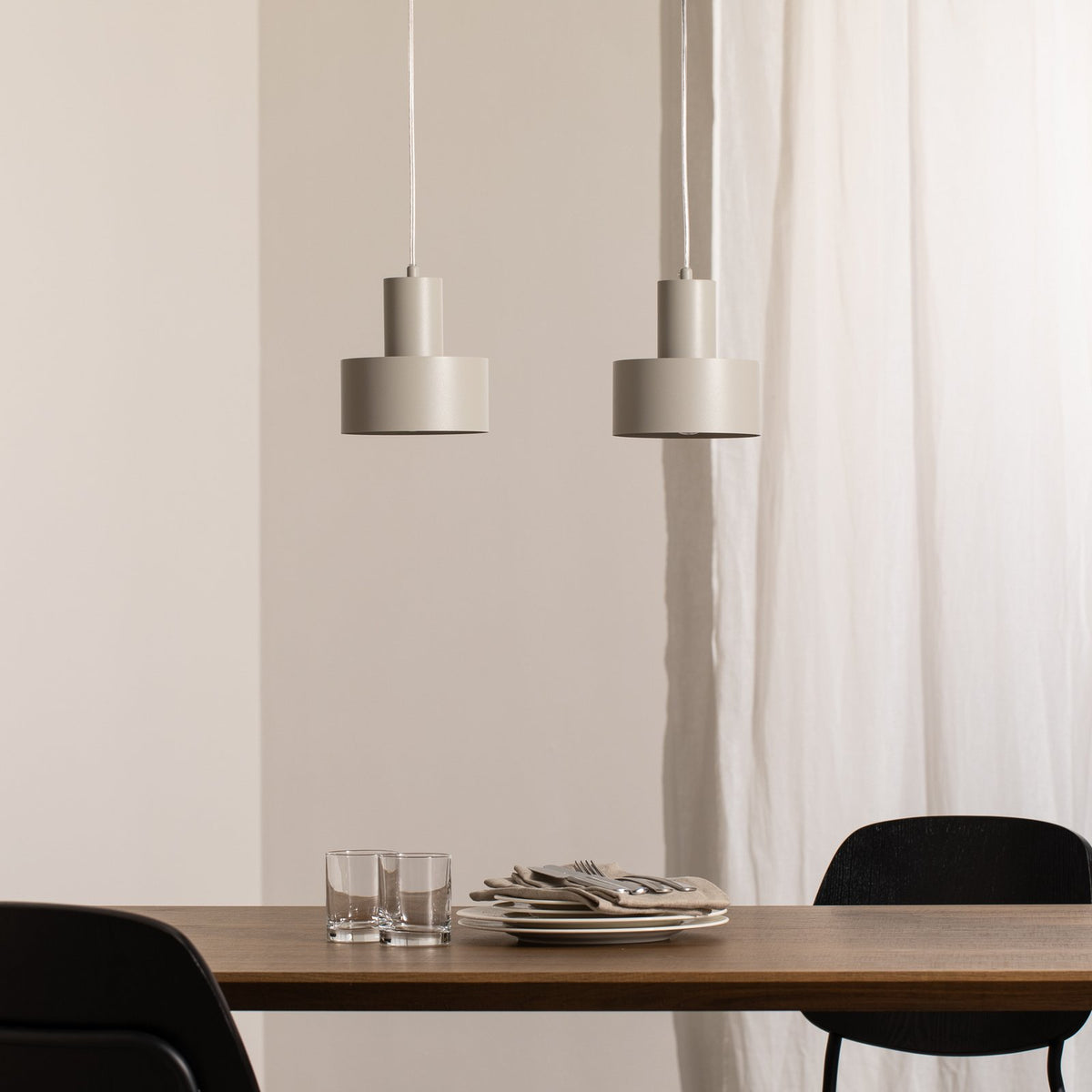 SIGMA Deckenleuchte taupe dimmbar Stahl 42 cm modernes Design 1,68 kg - 11805693621286
