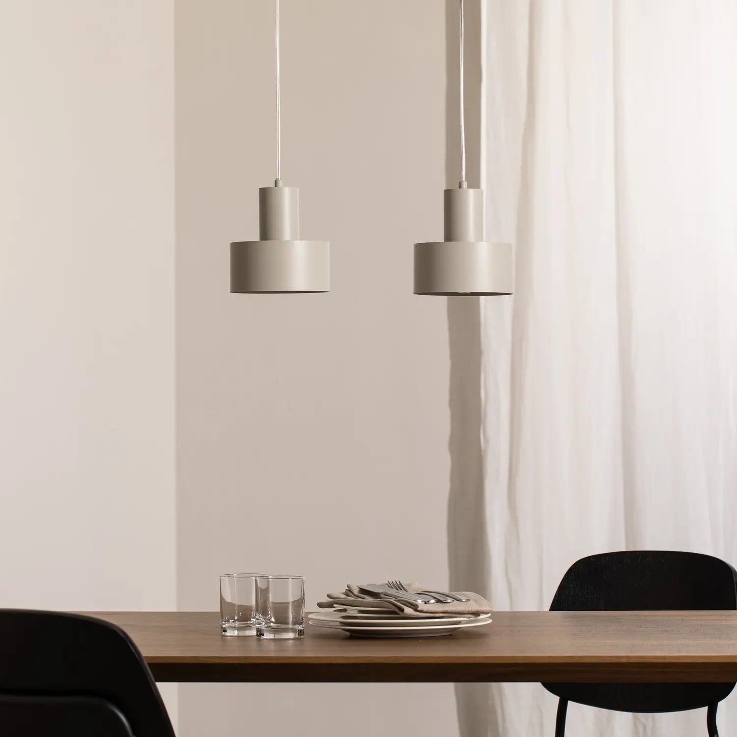 B-Ware Hängeleuchte Rif 2 Hängeleuchte Pendelleuchte Taupe 2 Flammig Linear Stahl - 11805693621286