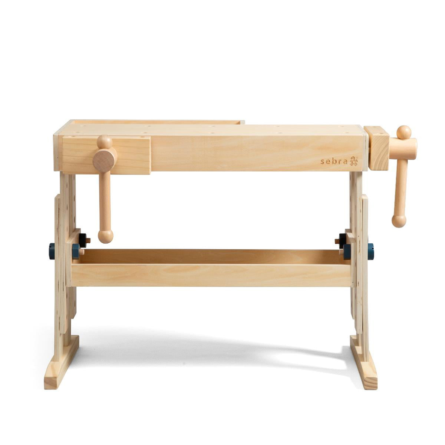Sebra Werkbank Spielstation Kinderwerkbank Holz Beige Siehe Text/Foto B-Ware - 5704680061751