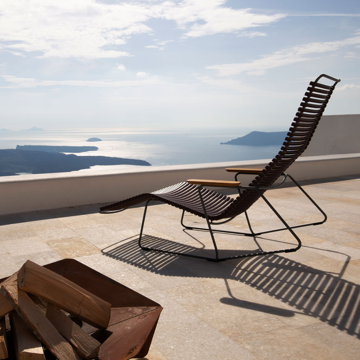 B-Ware Houe Click Sunrocker Liege Gartenmöbel Strandliege Gartenliege Dunkelgrau - 5714098003182