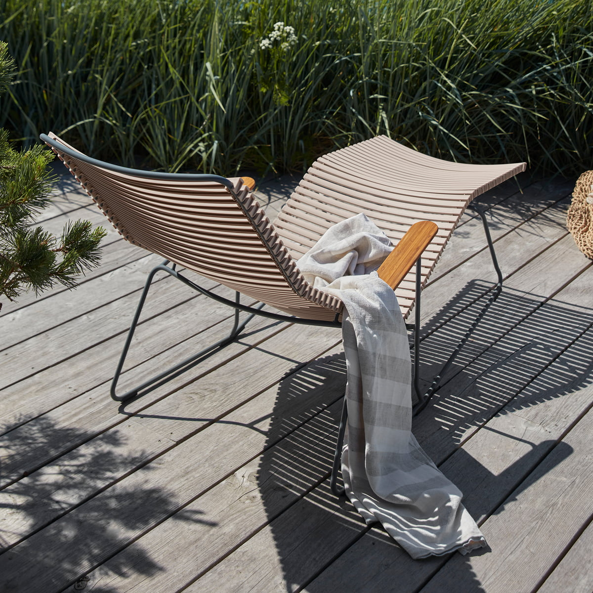 B-Ware Houe Click Sunrocker Liege Gartenmöbel Strandliege Gartenliege Dunkelgrau - 5714098003182