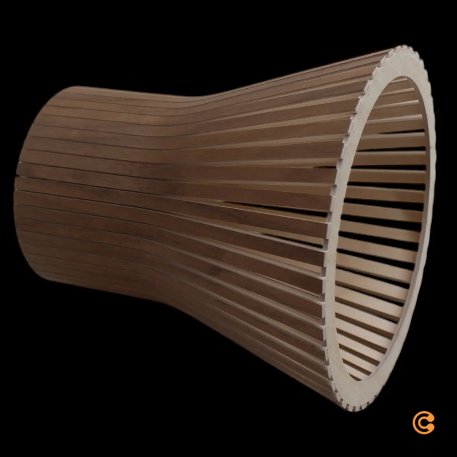 B-Ware Secto Petite 4600 Pendelleuchte Hängeleuchte Hängelampe ø 20 X H 23 Cm Walnuss - 6430053140707