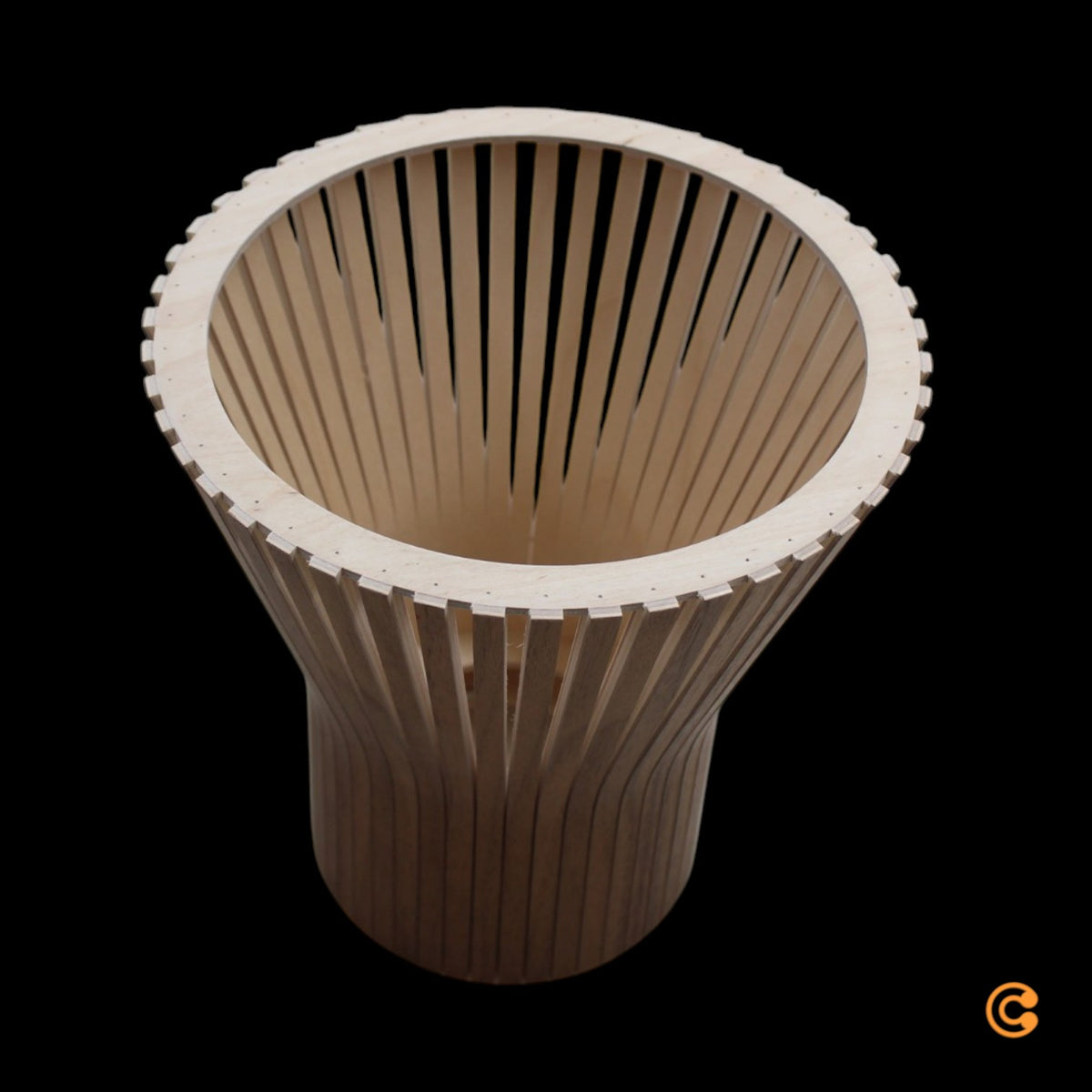 Secto Petite 4600 Pendelleuchte Hängeleuchte Hängelampe Ø 20 x H 23 cm Walnuss - 6430053140707
