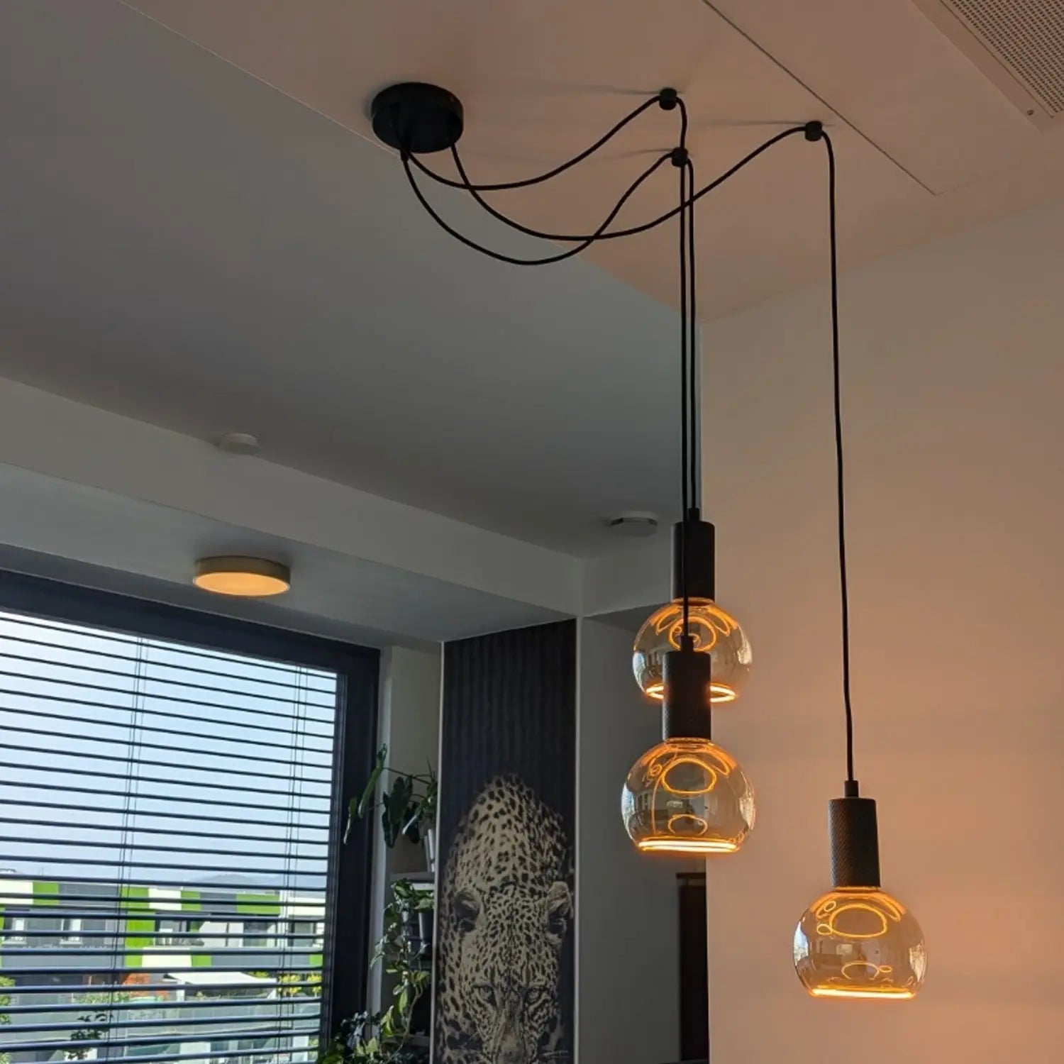 B-Ware Segula Hängeleuchte Pendelleuchte Spyder 3 Wave Schwarz E27 Leuchte Lampe Metall - 4260512911645