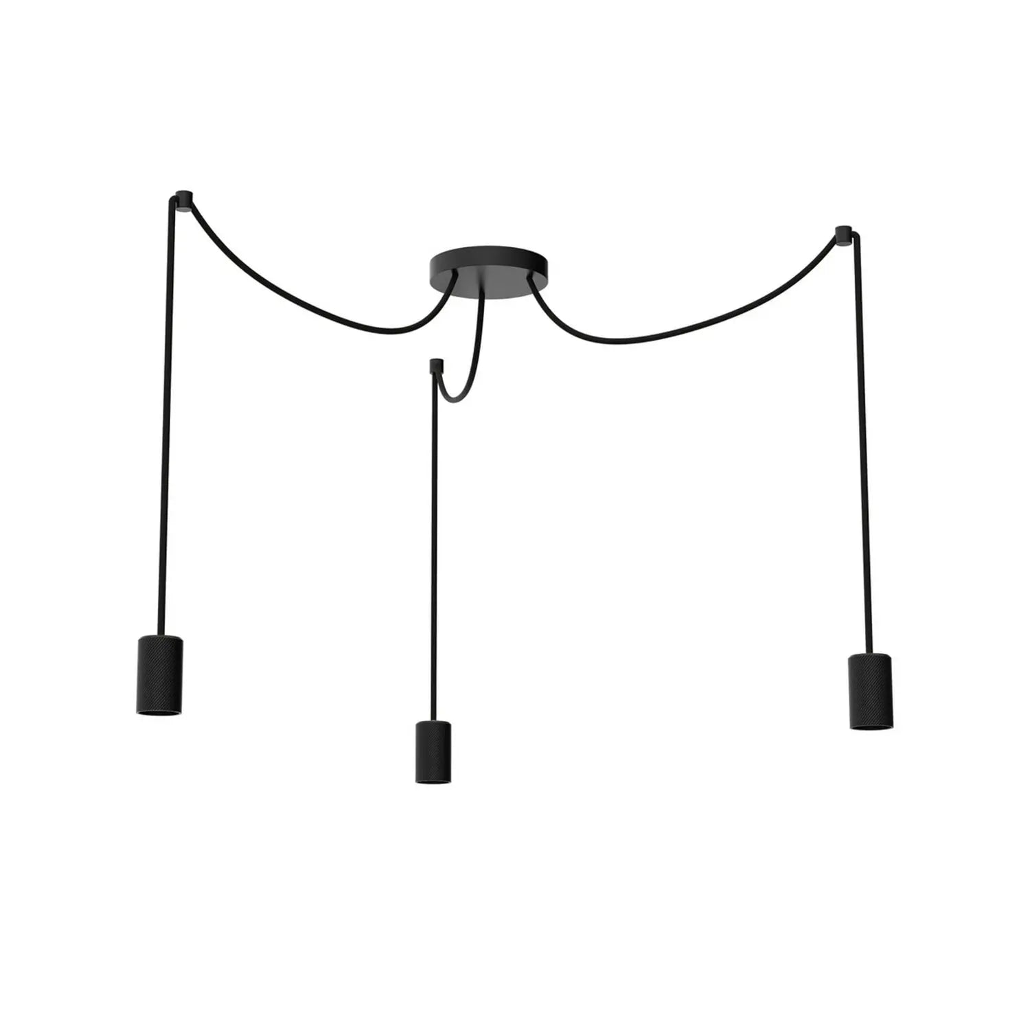 B-Ware Segula Hängeleuchte Pendelleuchte Spyder 3 Wave Schwarz E27 Leuchte Lampe Metall - 4260512911645