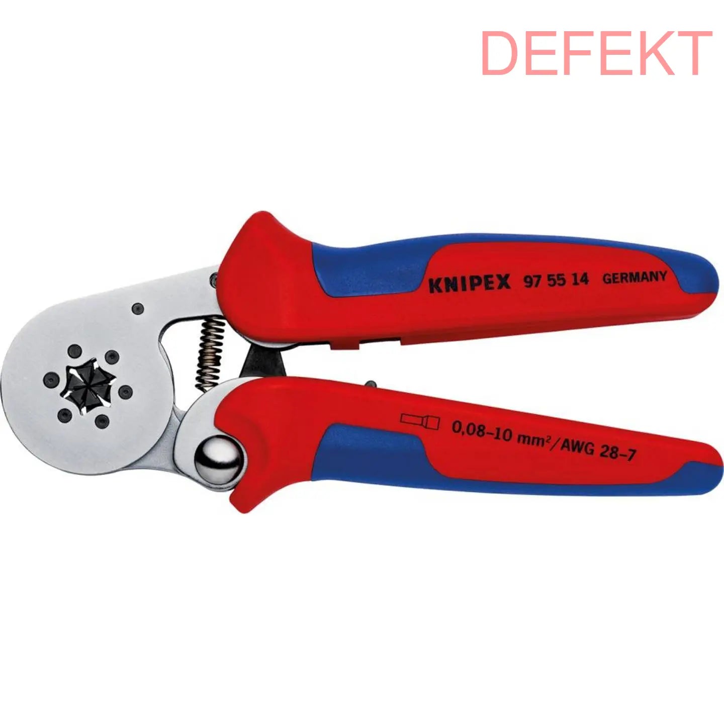 D-Ware Knipex 97 55 14 Crimpzange Presszange Zange Werkzeug Aderendhülsen Defektware - 4003773084860