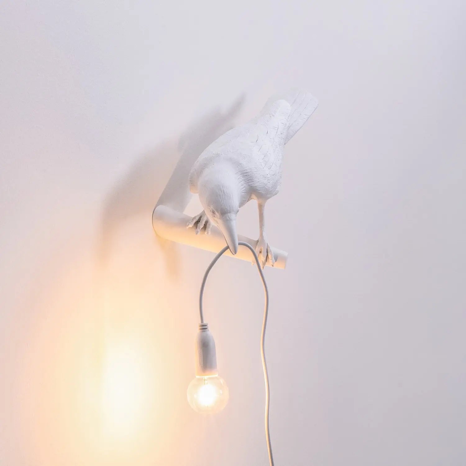 B-Ware Seletti Bird Lampe Leuchte Led Wandlampe Blick Links Wandleuchte Weiß - 8008215147345
