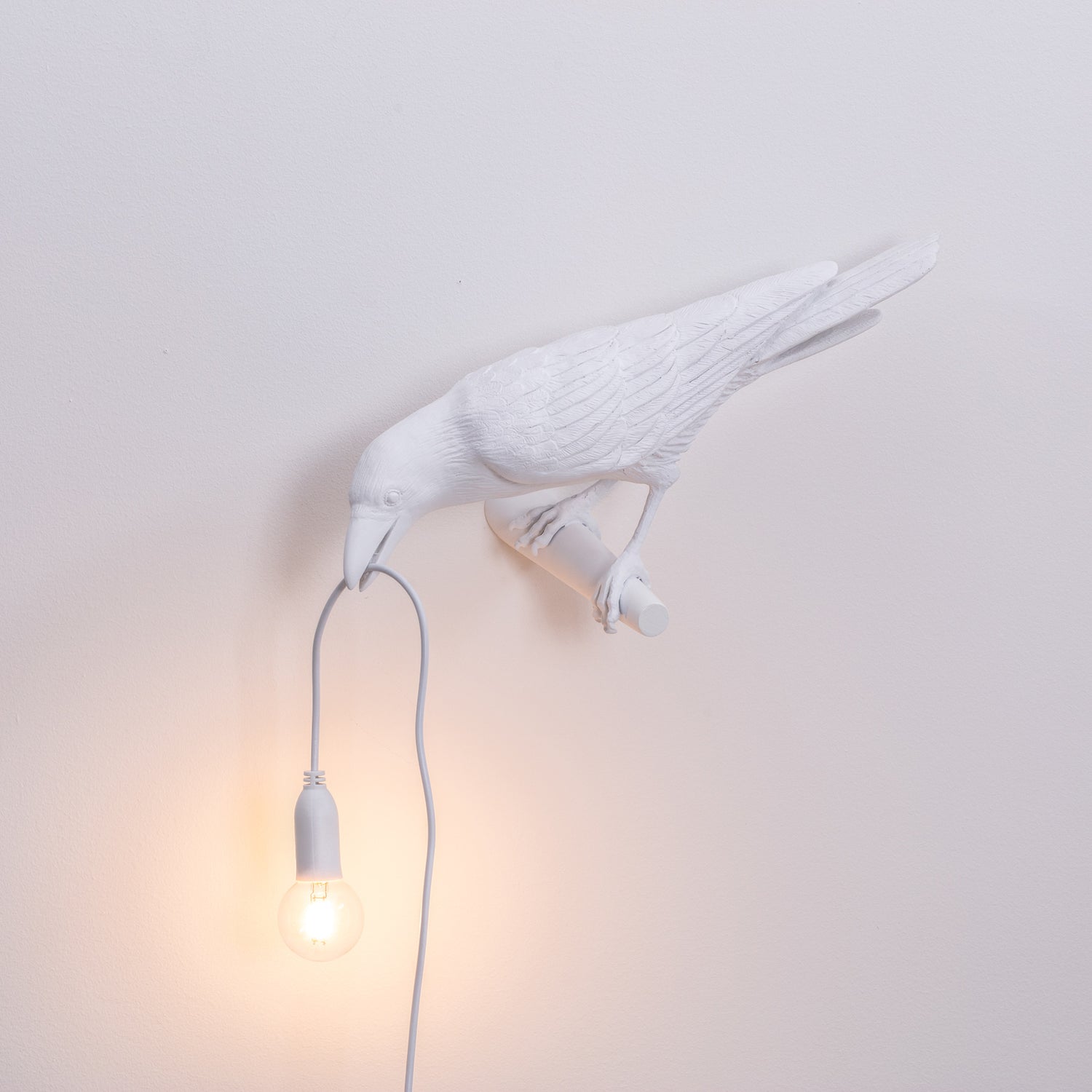 B-Ware Seletti Bird Lampe Leuchte Led Wandlampe Blick Links Wandleuchte Weiß - 8008215147345