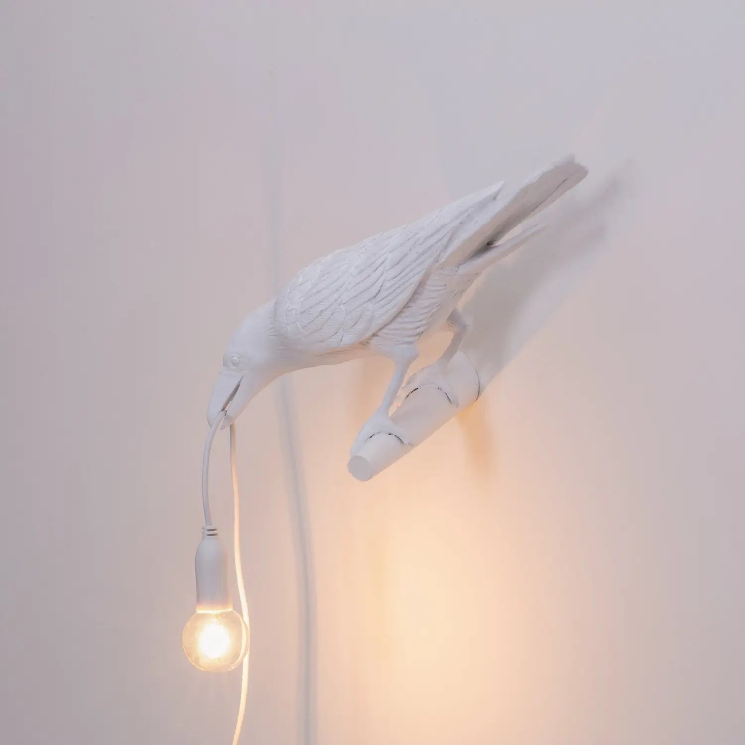B-Ware Seletti Bird Lampe Leuchte Led Wandlampe Blick Links Wandleuchte Weiß - 8008215147345