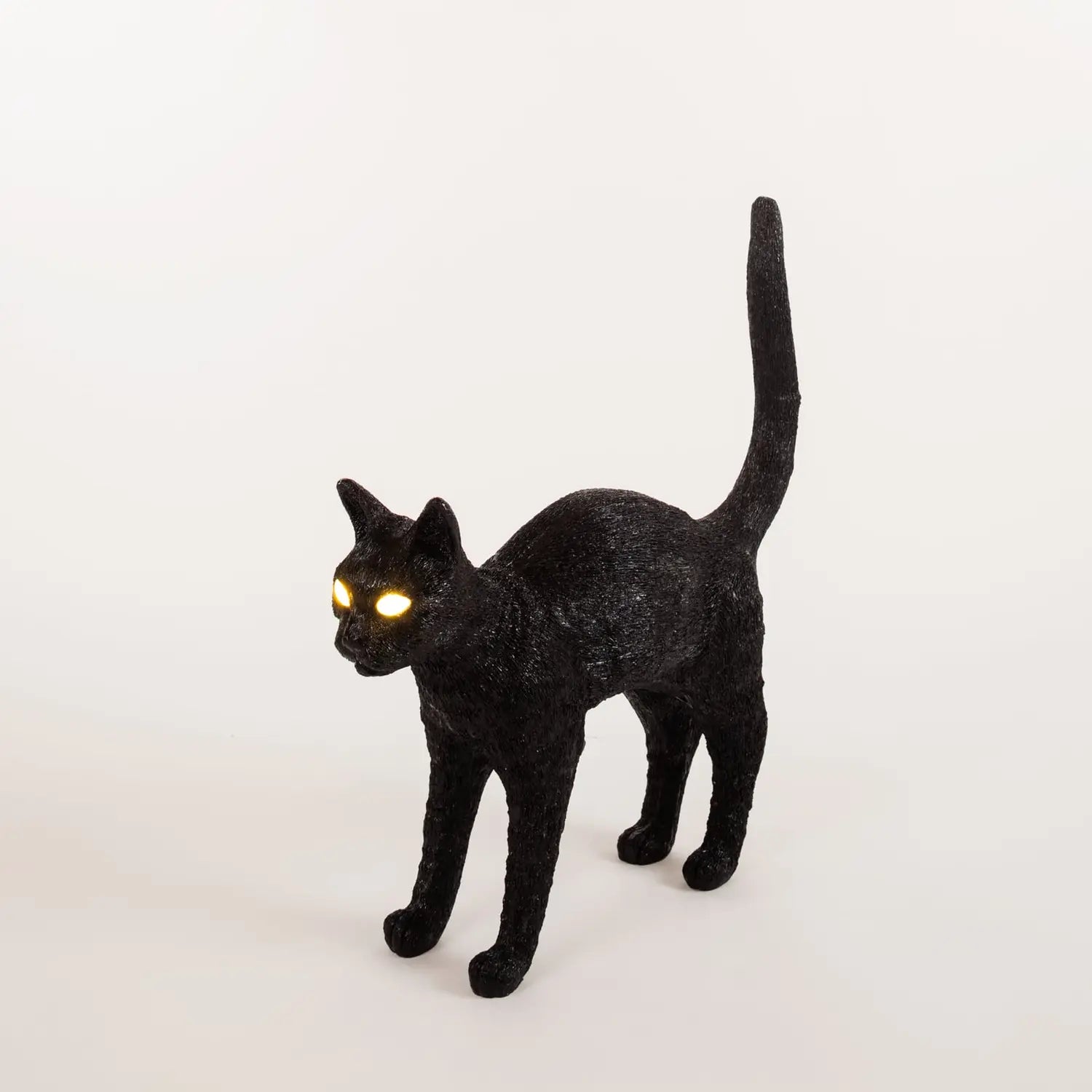 B-Ware Seletti Tischlampe Dekoleuchte Katze Led Figur Jobby The Cat Schwarz Akku 52 Cm - 8008215150413