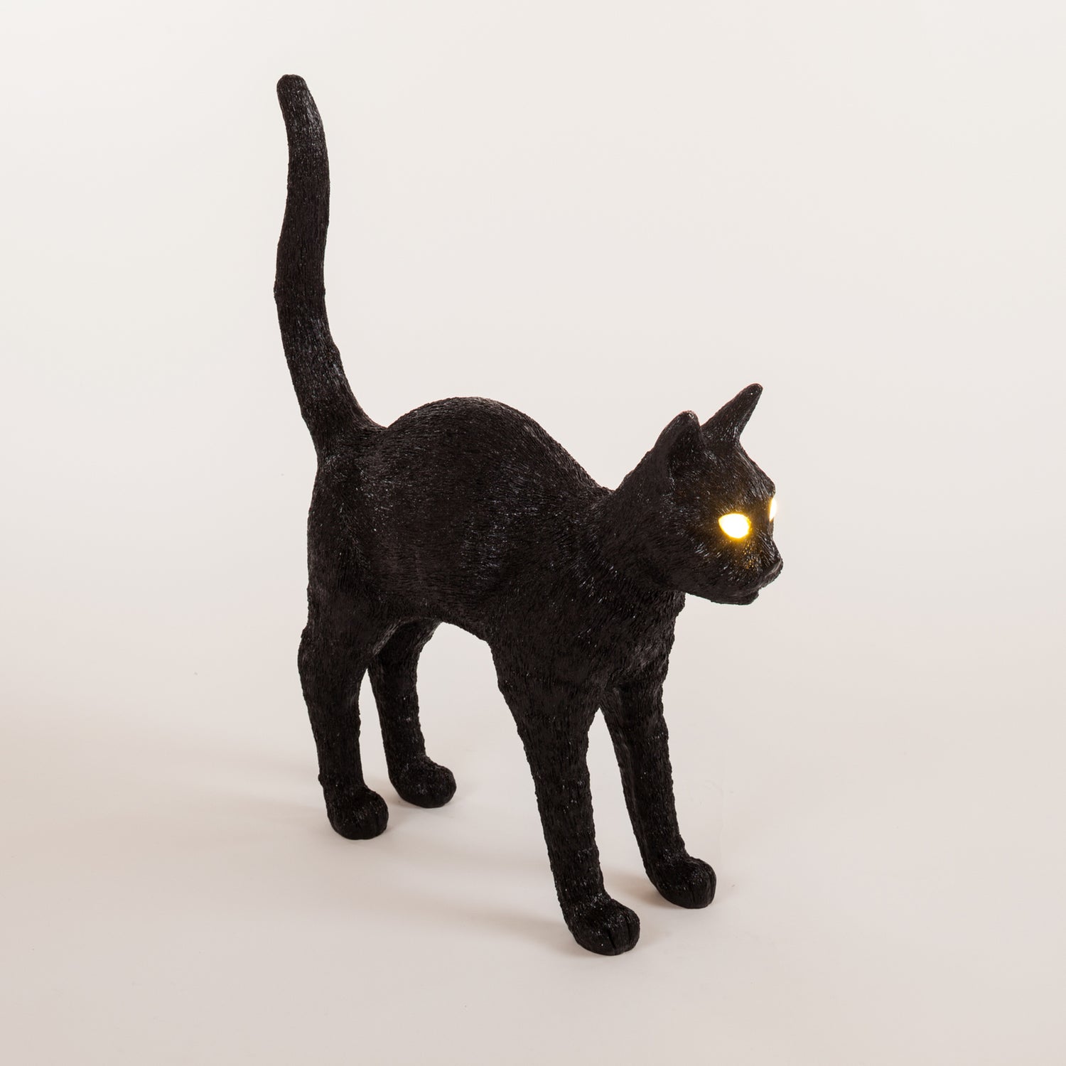 B-Ware Seletti Tischlampe Dekoleuchte Katze Led Figur Jobby The Cat Schwarz Akku 52 Cm - 8008215150413
