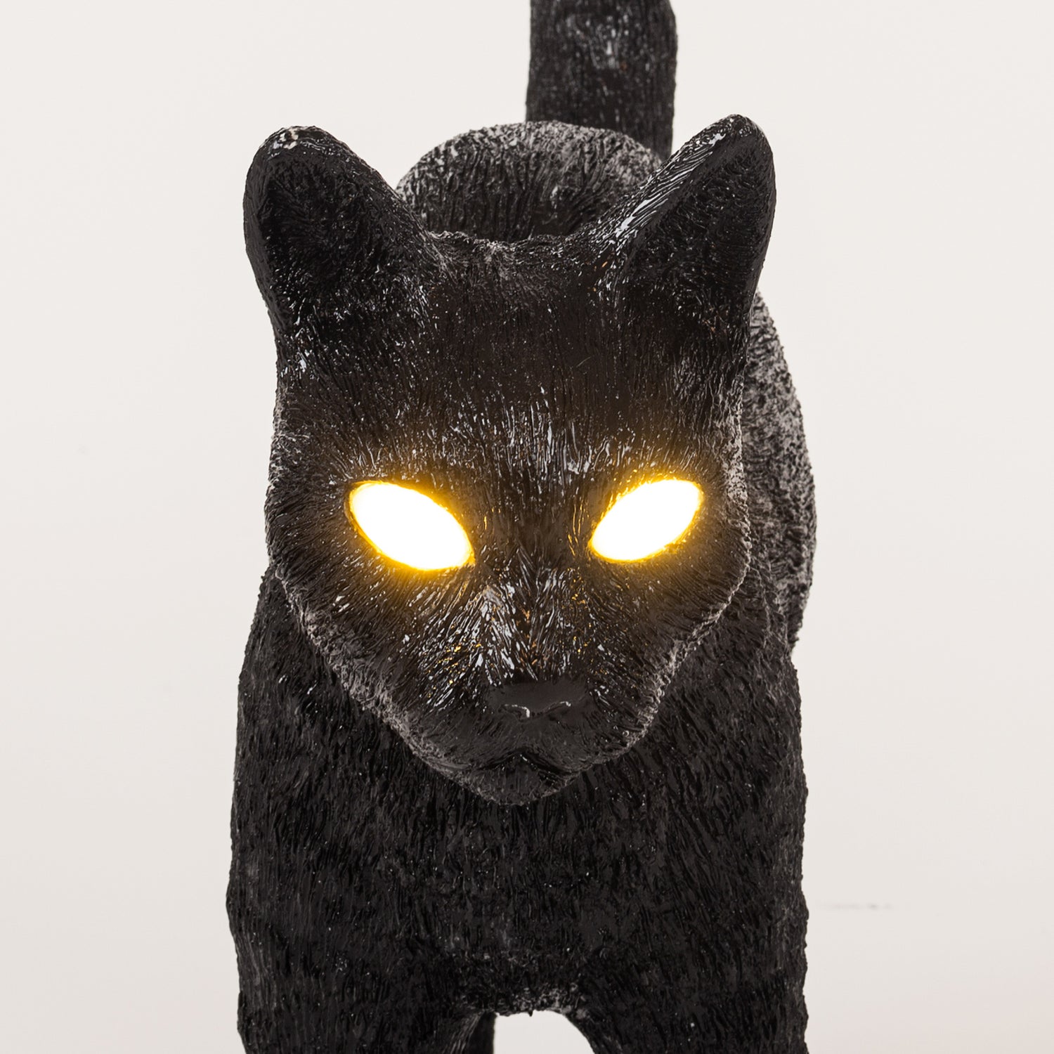 B-Ware Seletti Tischlampe Dekoleuchte Katze Led Figur Jobby The Cat Schwarz Akku 52 Cm - 8008215150413