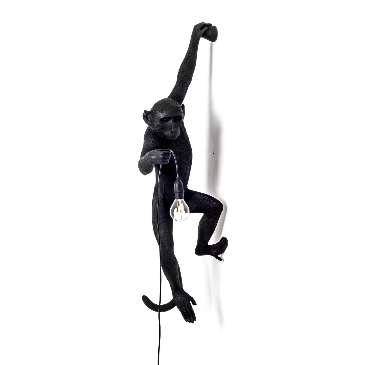 B-Ware Seletti Monkey Lamp Deko Wandlampe Links Schwarz Wandlampe Lampe Leuchte E14 - 8008215149219