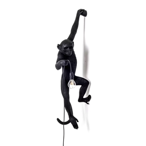 B-Ware Seletti Monkey Lamp Deko Wandlampe Links Schwarz Wandlampe Lampe Leuchte E14
