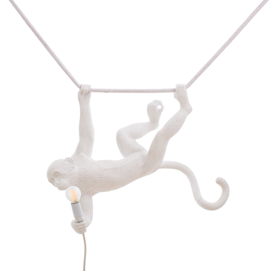 Seletti Monkey Lamp Dekohängelampe Hängeleuchte Weiß Kunstharz E14 Siehe Text B-Ware - 8008215148755